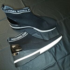 Michael Kors Black and White Sneakers